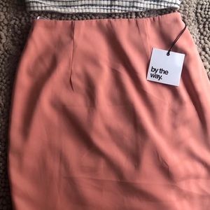 by the way Revolve Pink Mini Skirt